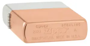 Bimetal Çakmak - Saf Gümüş Kapak küçük görsel