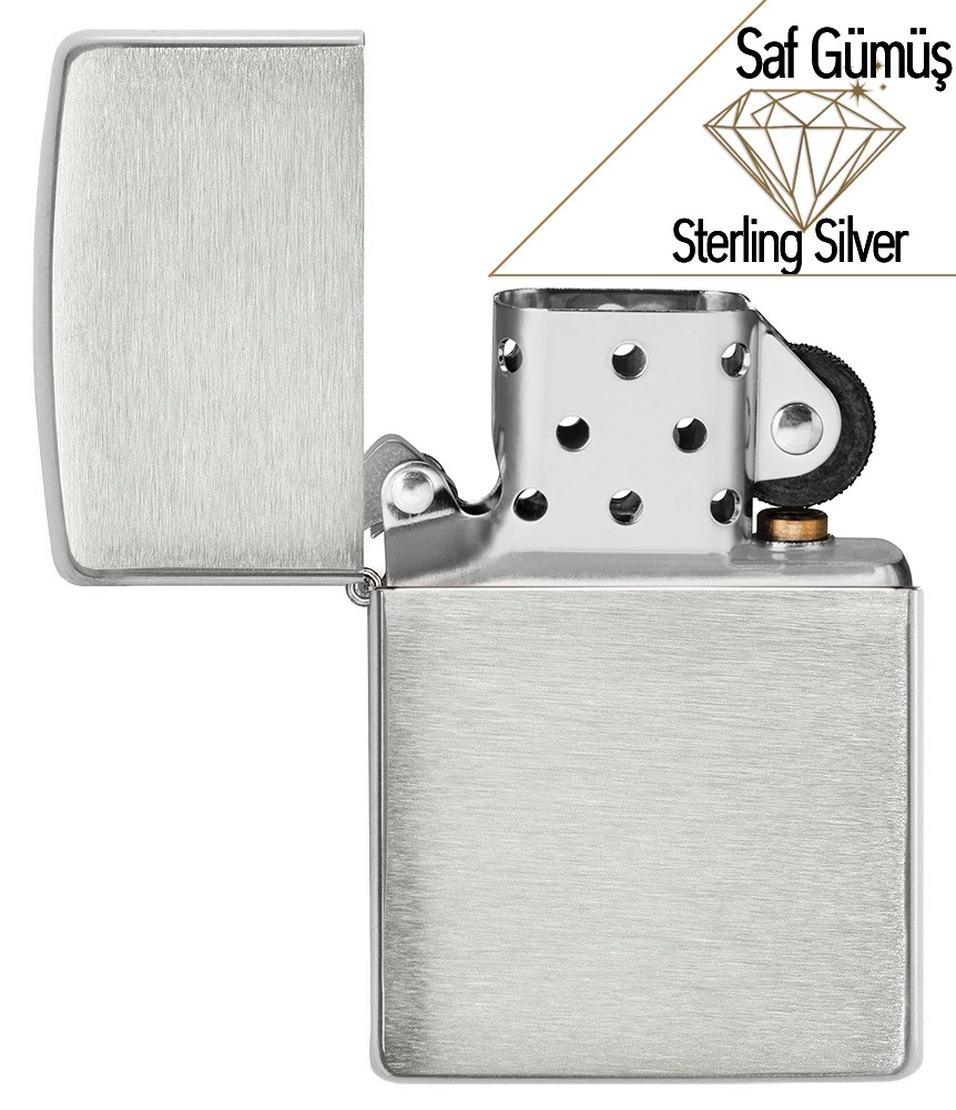 Saf Gümüş - Brushed Sterling Silver Gümüş Saf Gümüş görseli
