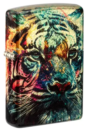 Colorful Tiger Design küçük görsel
