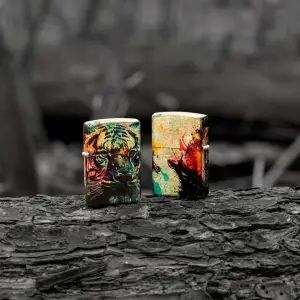 Colorful Tiger Design küçük görsel