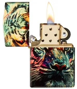 Colorful Tiger Design küçük görsel