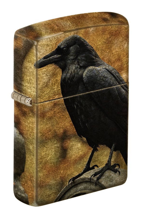 Raven On Tombstone Design küçük görsel