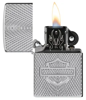 Harley-Davidson® - Gümüş Motosiklet Teması Gravür küçük görsel