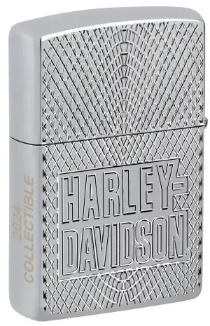 Harley-Davidson® - Gümüş Motosiklet Teması Gravür küçük görsel