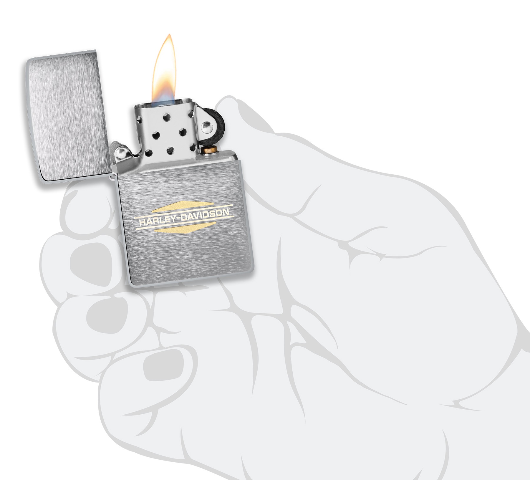 Harley-Davidson® Brushed Chrome küçük görsel