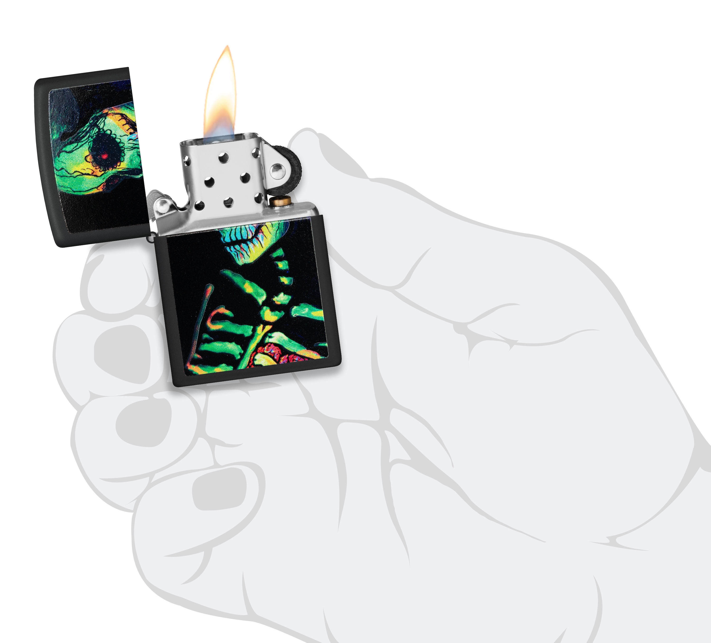 Glowing Skull Design küçük görsel