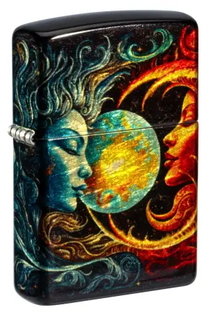 Spiritual Sun And Moon Design küçük görsel