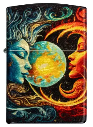 Spiritual Sun And Moon Design küçük görsel