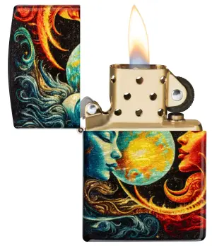 Spiritual Sun And Moon Design küçük görsel