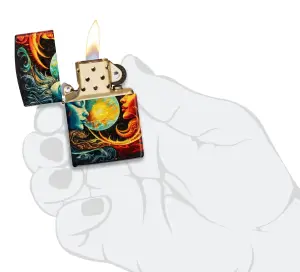 Spiritual Sun And Moon Design küçük görsel