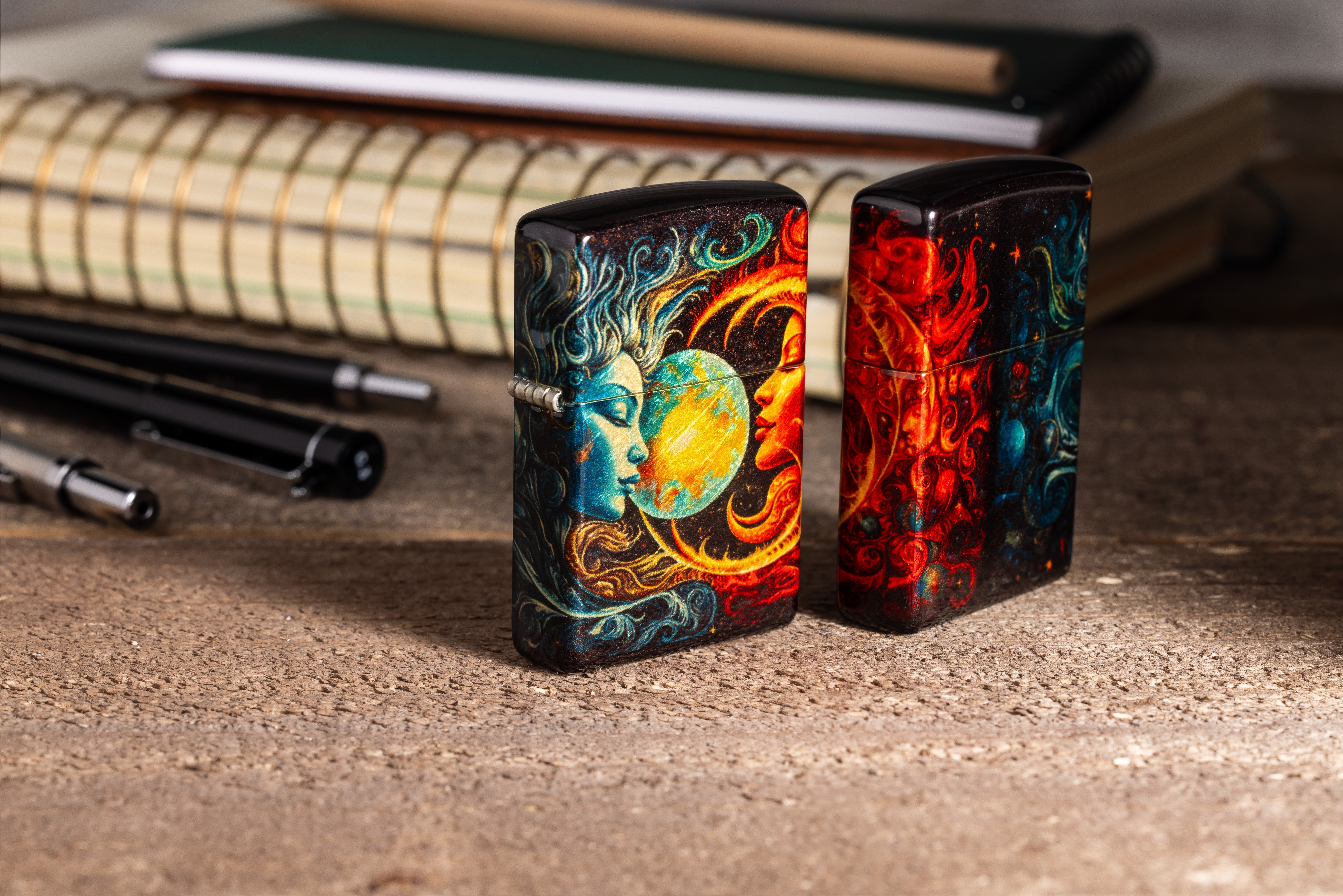 Spiritual Sun And Moon Design küçük görsel