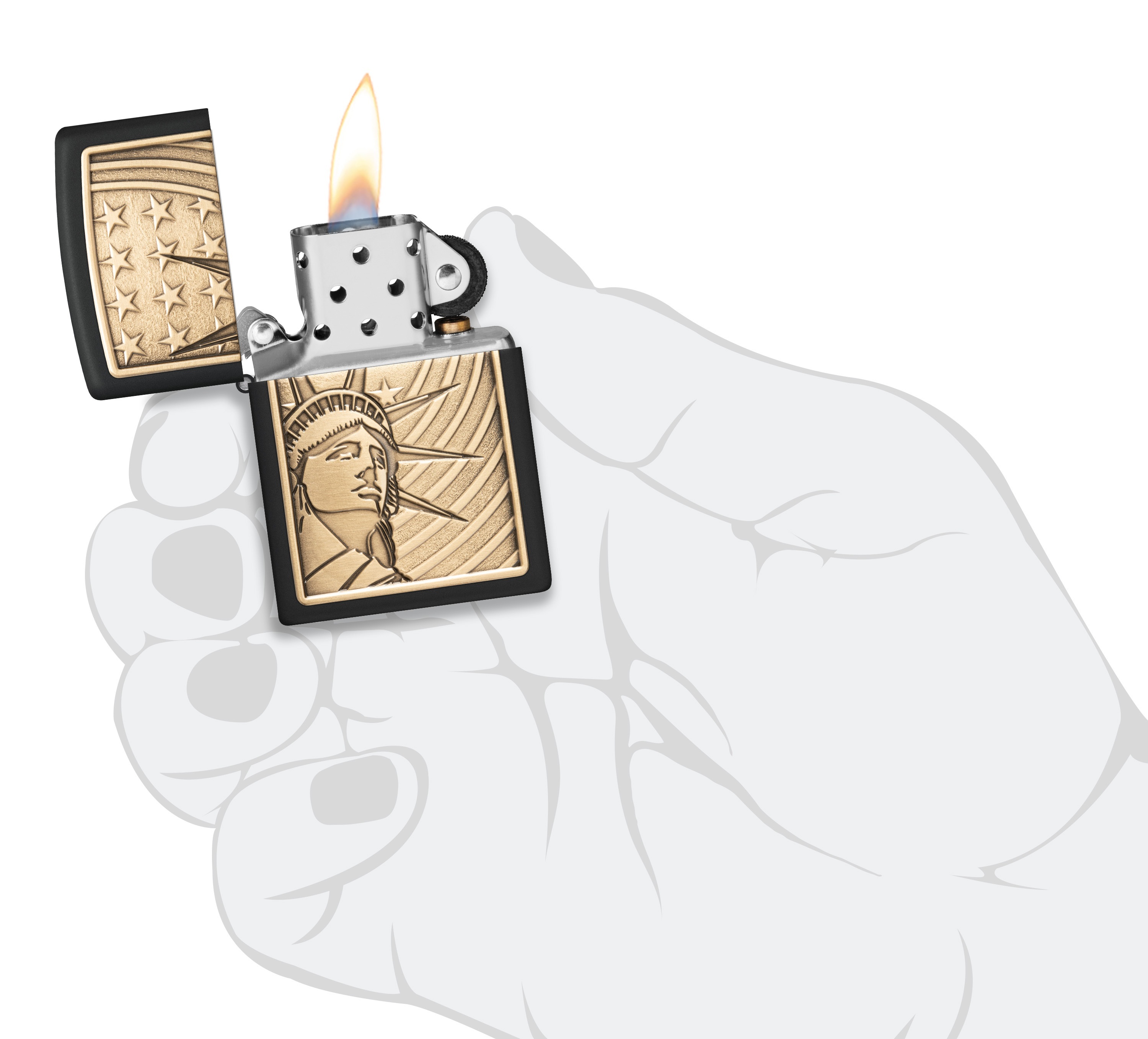 Classic Liberty And Flag Emblem küçük görsel