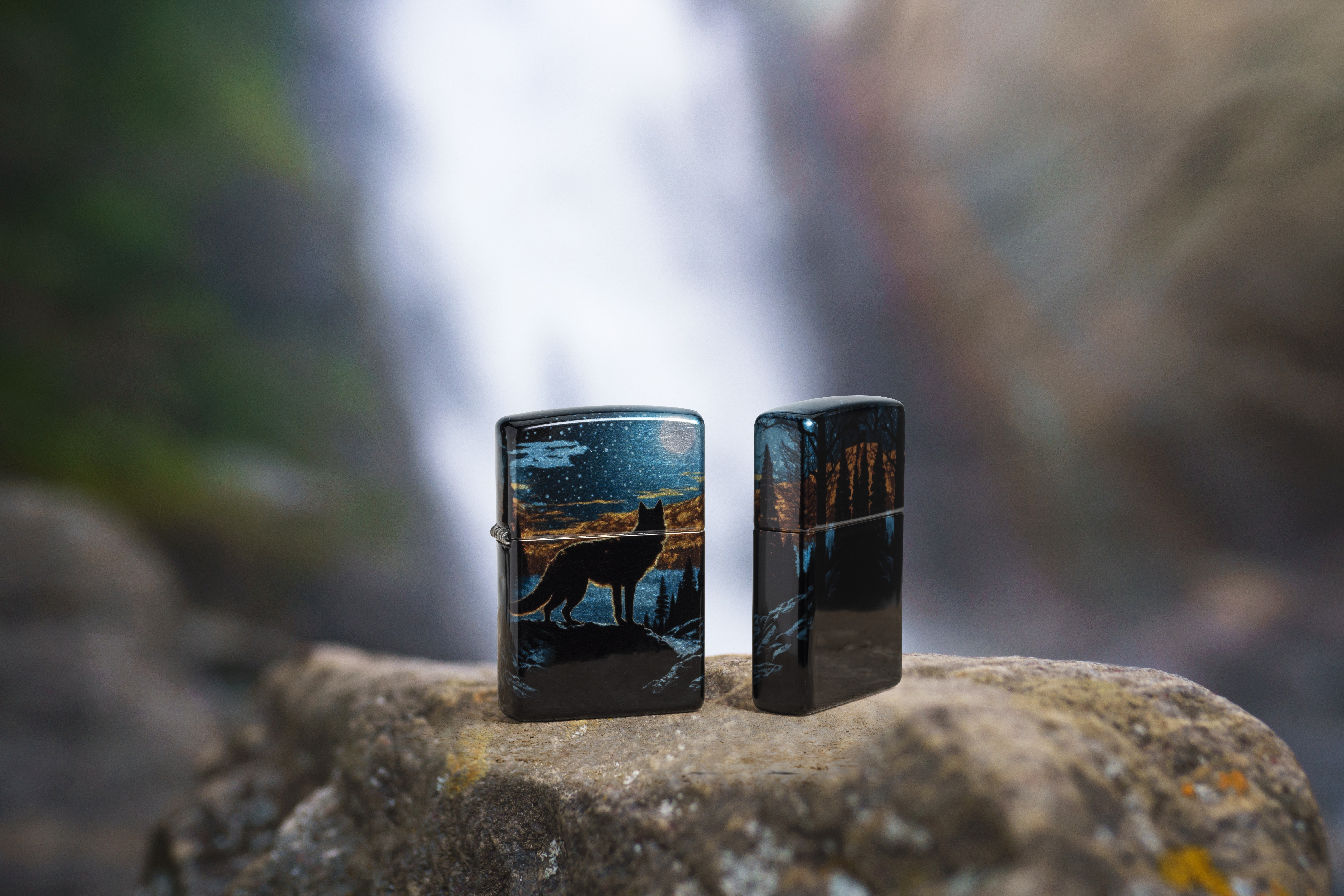 Wolf In Moon Design küçük görsel