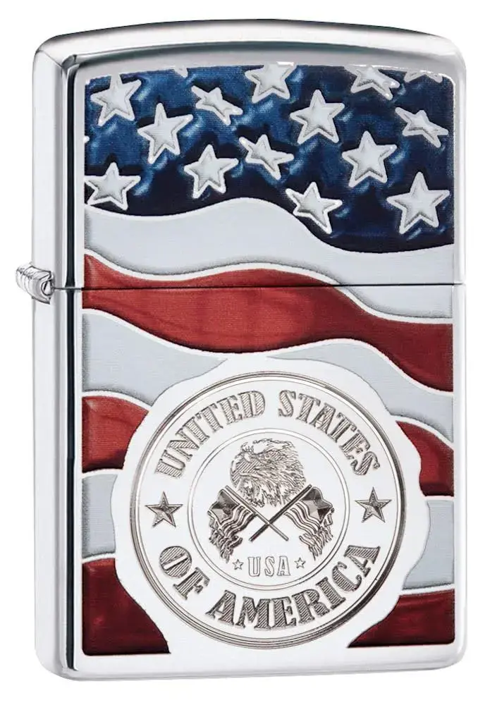 American Stamp on Flag görseli