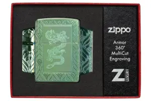 Armor<® High Polish Green Elegant Dragon küçük görsel
