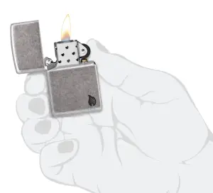 Armor® Antique Silver Flame Design küçük görsel