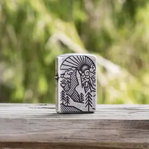 Armor® Antique Silver Mountain Design küçük görsel