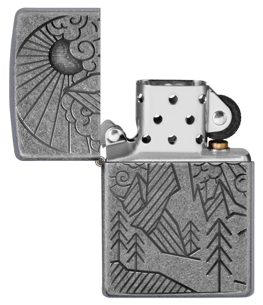 Armor® Antique Silver Mountain Design küçük görsel