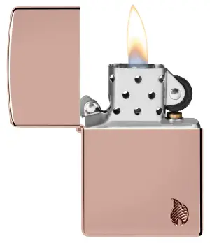 Armor® High Polish Rose Gold Flame Design küçük görsel
