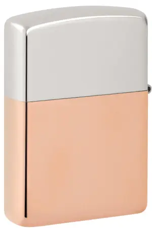 Bimetal Case Lighter - Sterling Silver Lid küçük görsel