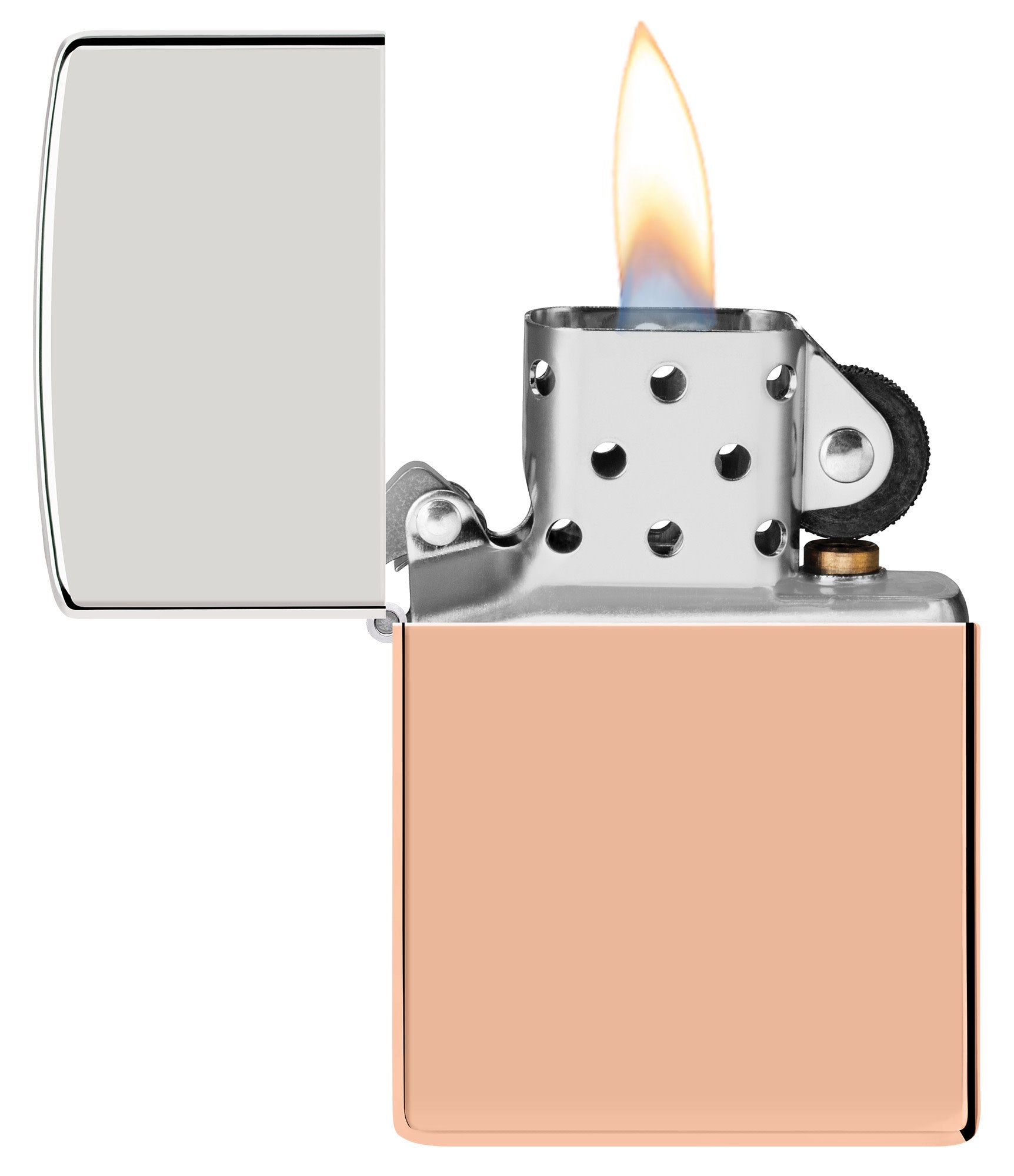 Bimetal Case Lighter - Sterling Silver Lid küçük görsel