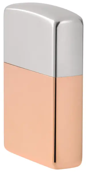 Bimetal Case Lighter - Sterling Silver Lid küçük görsel