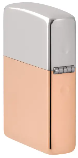 Bimetal Case Lighter - Sterling Silver Lid küçük görsel