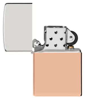 Bimetal Case Lighter - Sterling Silver Lid küçük görsel