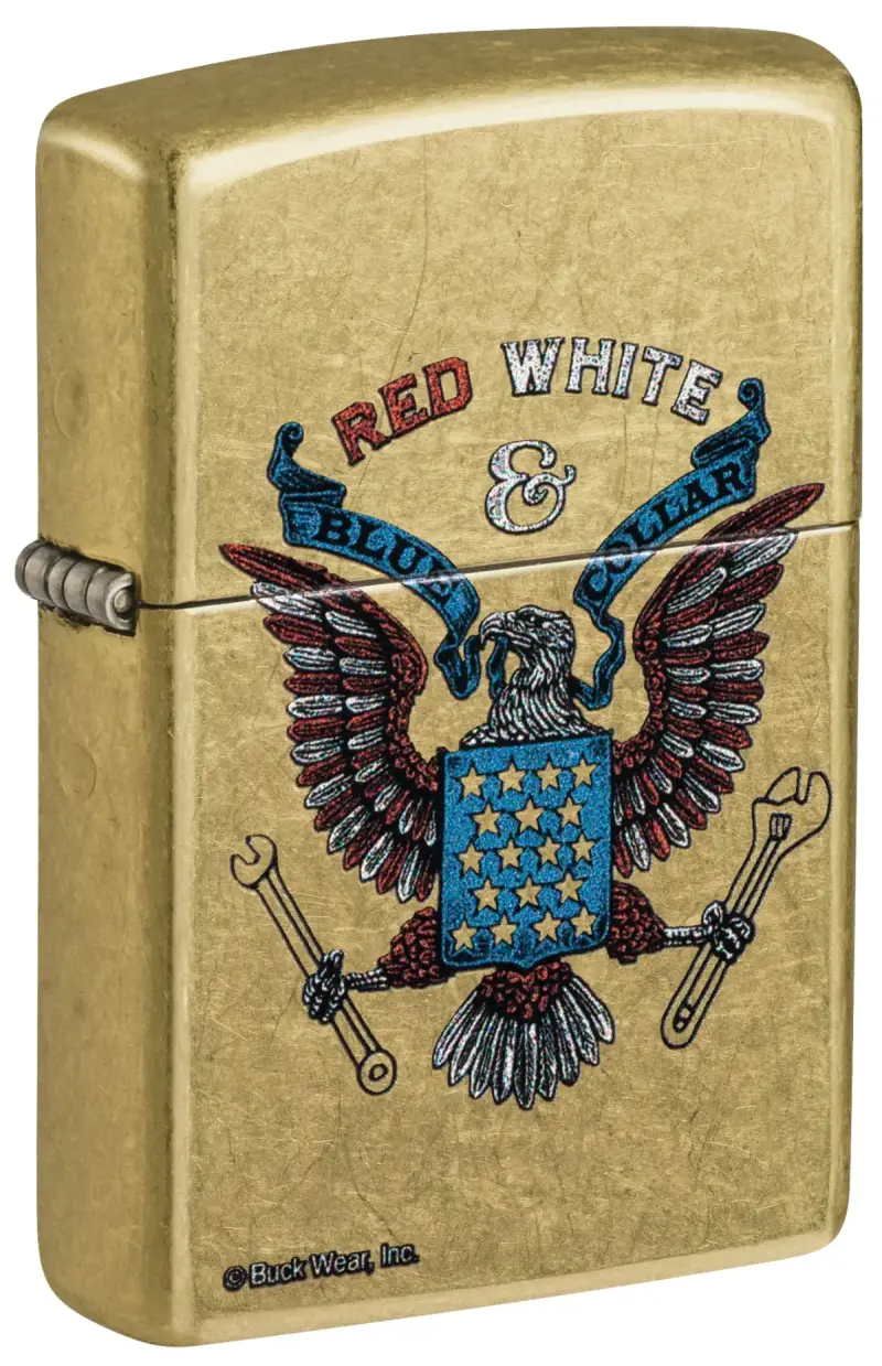 Buck Wear™ Red White & Blue Collar Design görseli