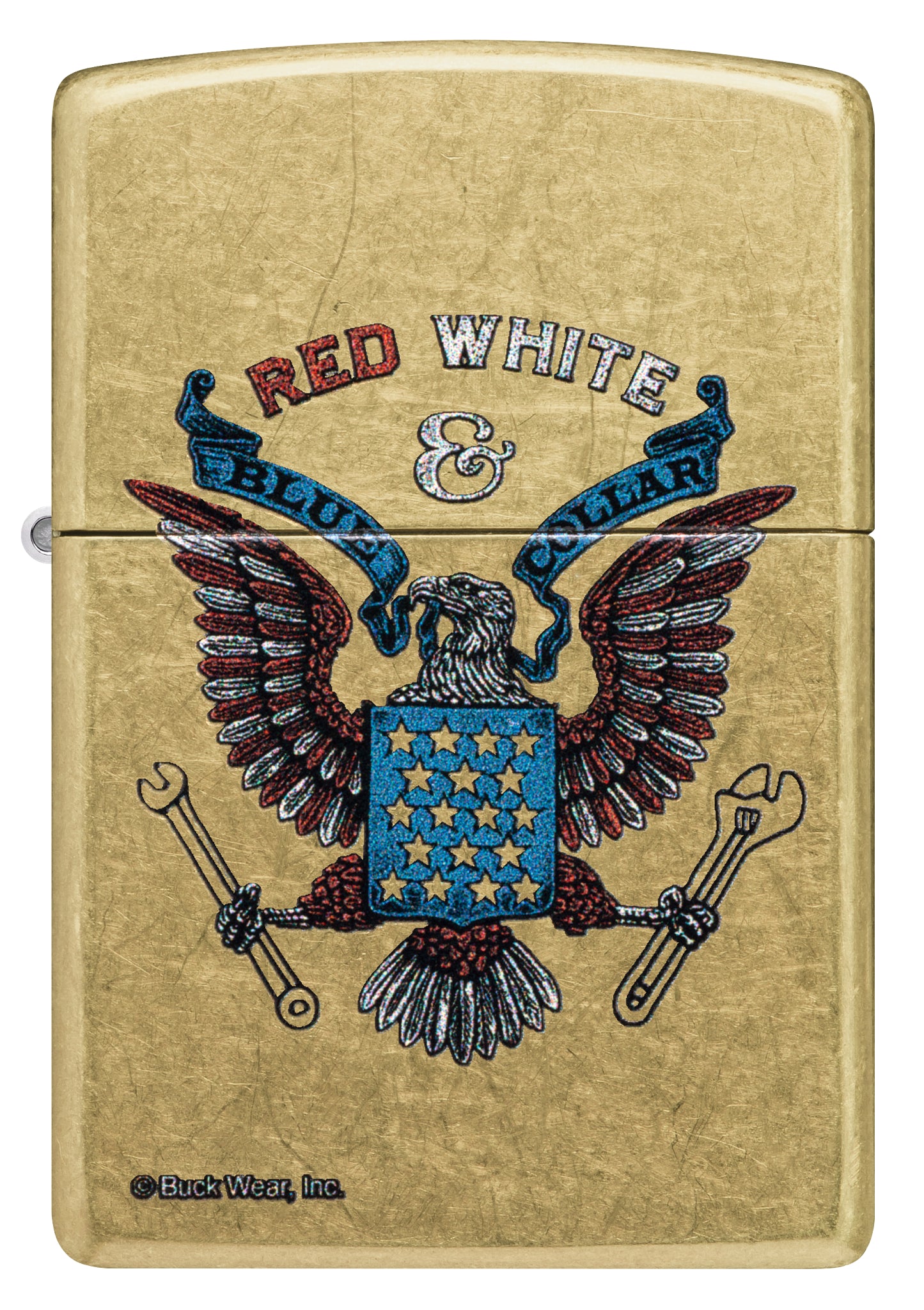 Buck Wear™ Red White & Blue Collar Design küçük görsel