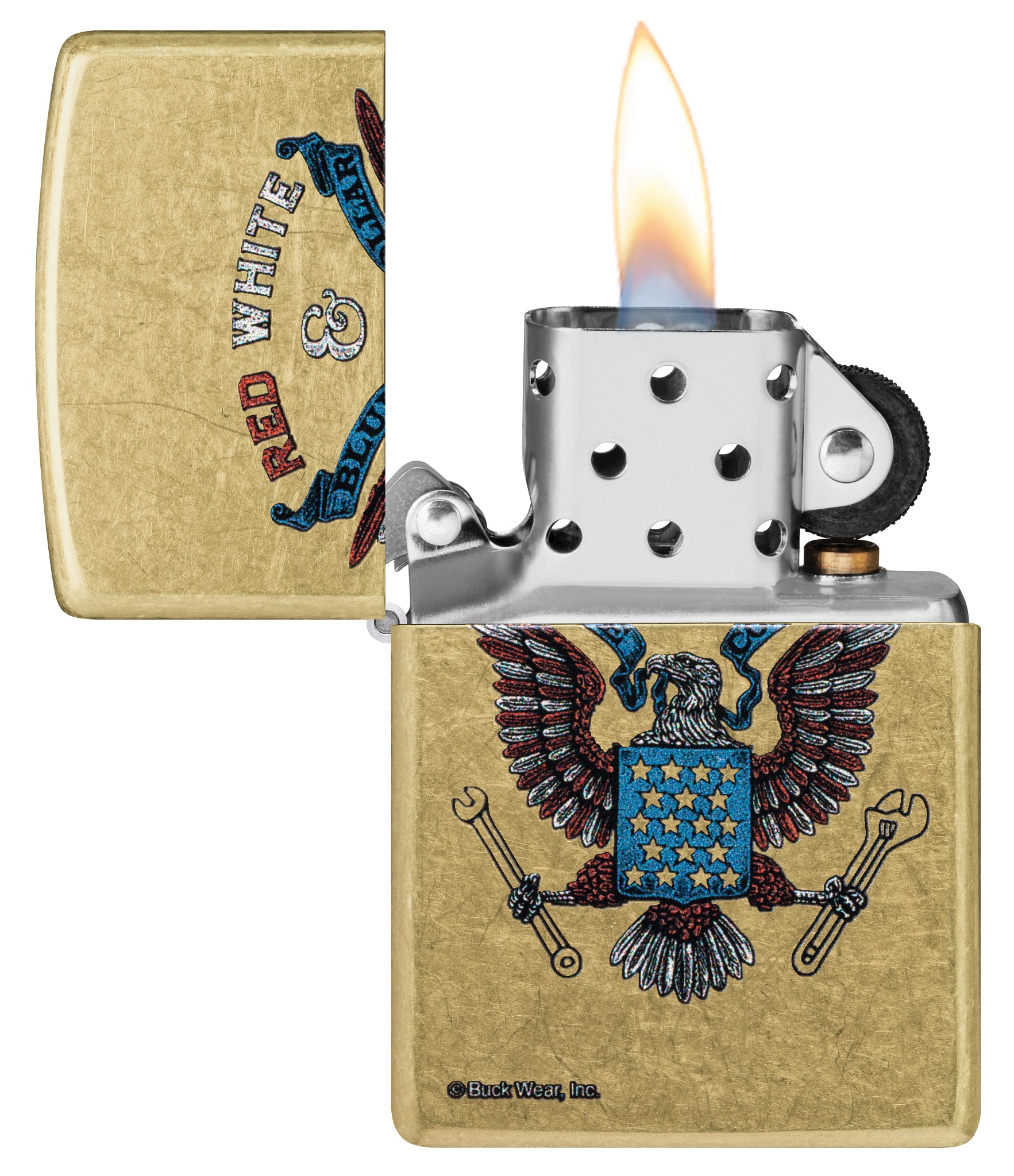 Buck Wear™ Red White & Blue Collar Design küçük görsel