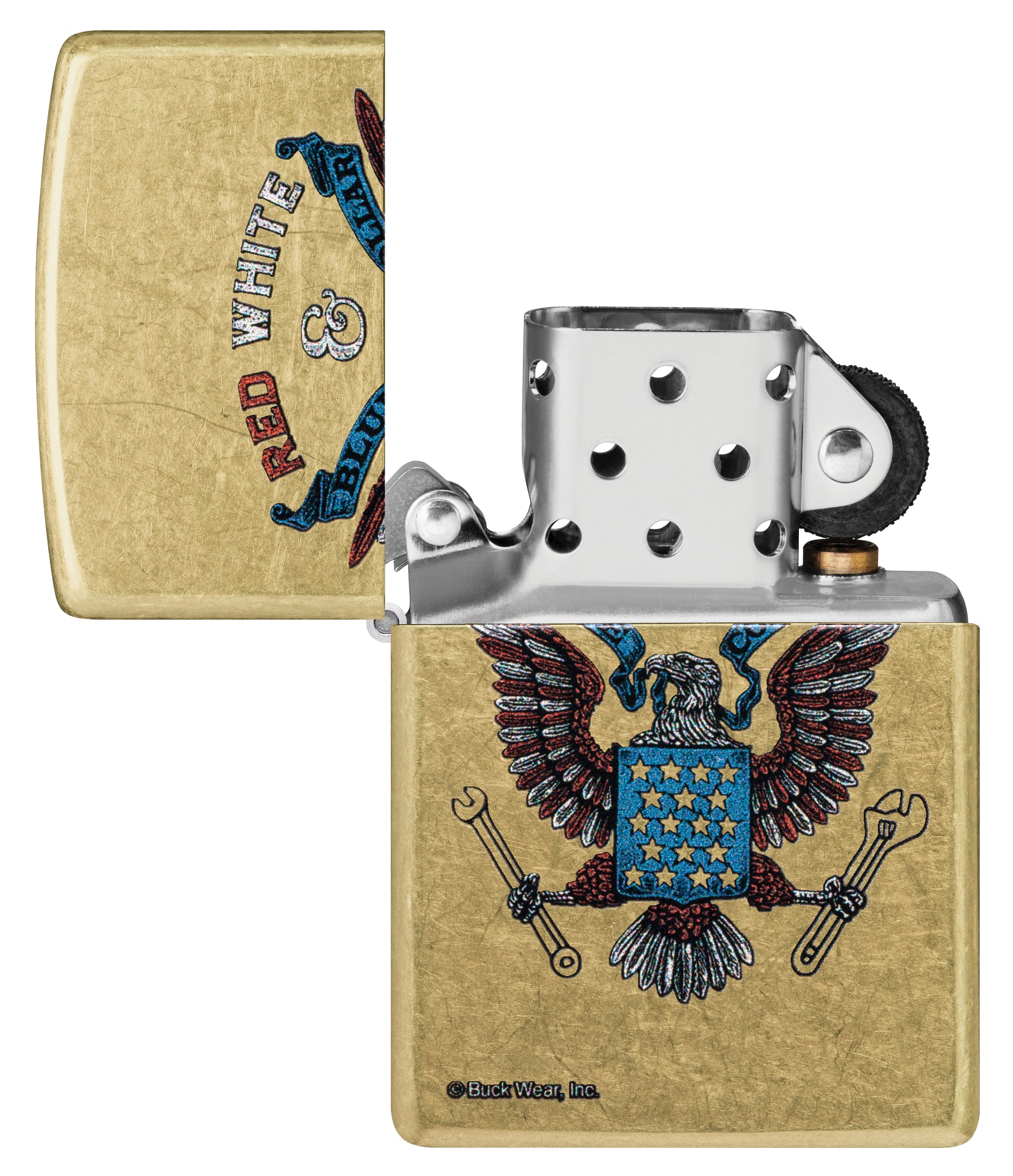 Buck Wear™ Red White & Blue Collar Design küçük görsel