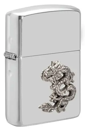 Chinese Dragon Sterling Silver Emblem küçük görsel