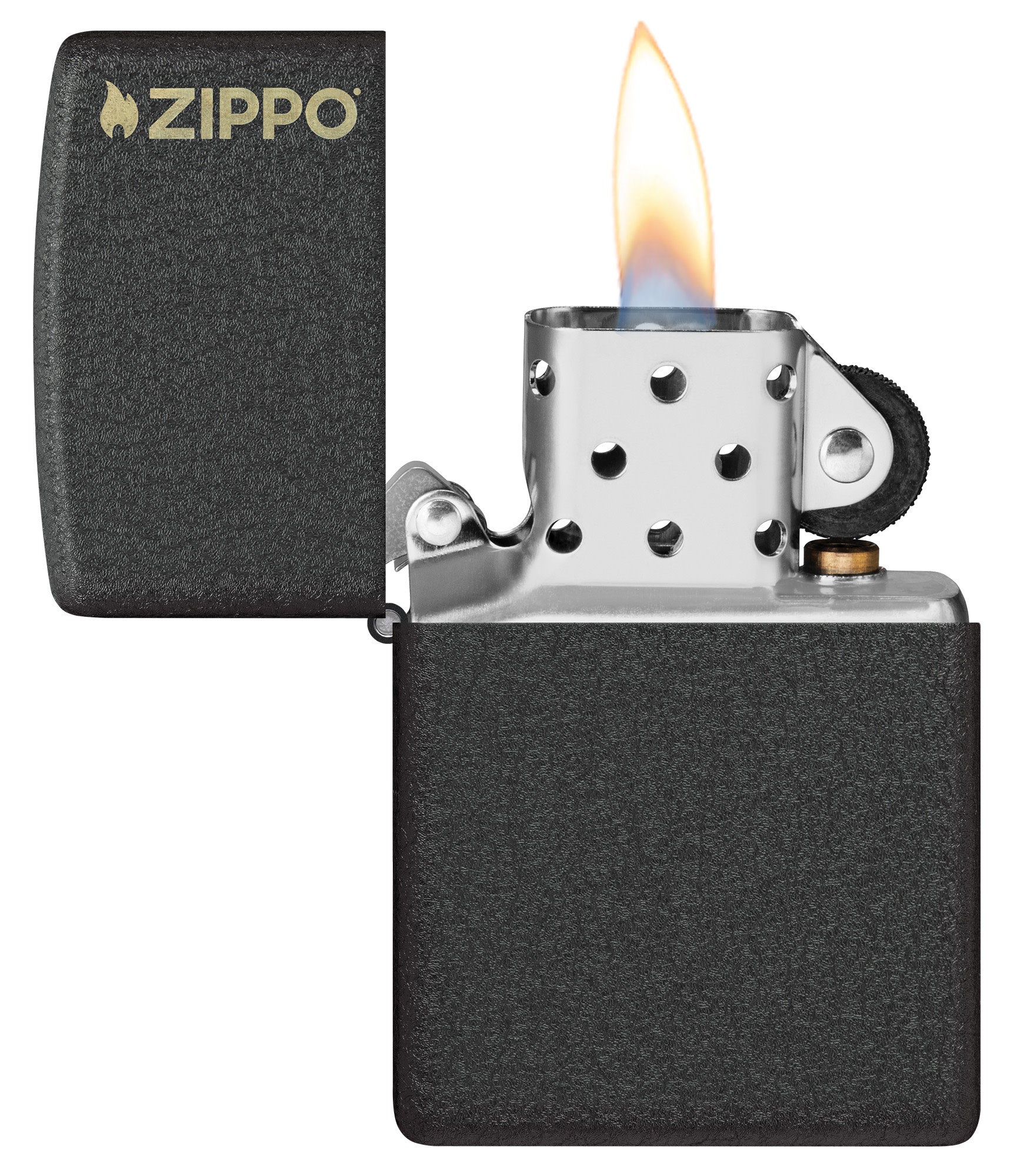 Classic Black Crackle® Zippo Logo küçük görsel