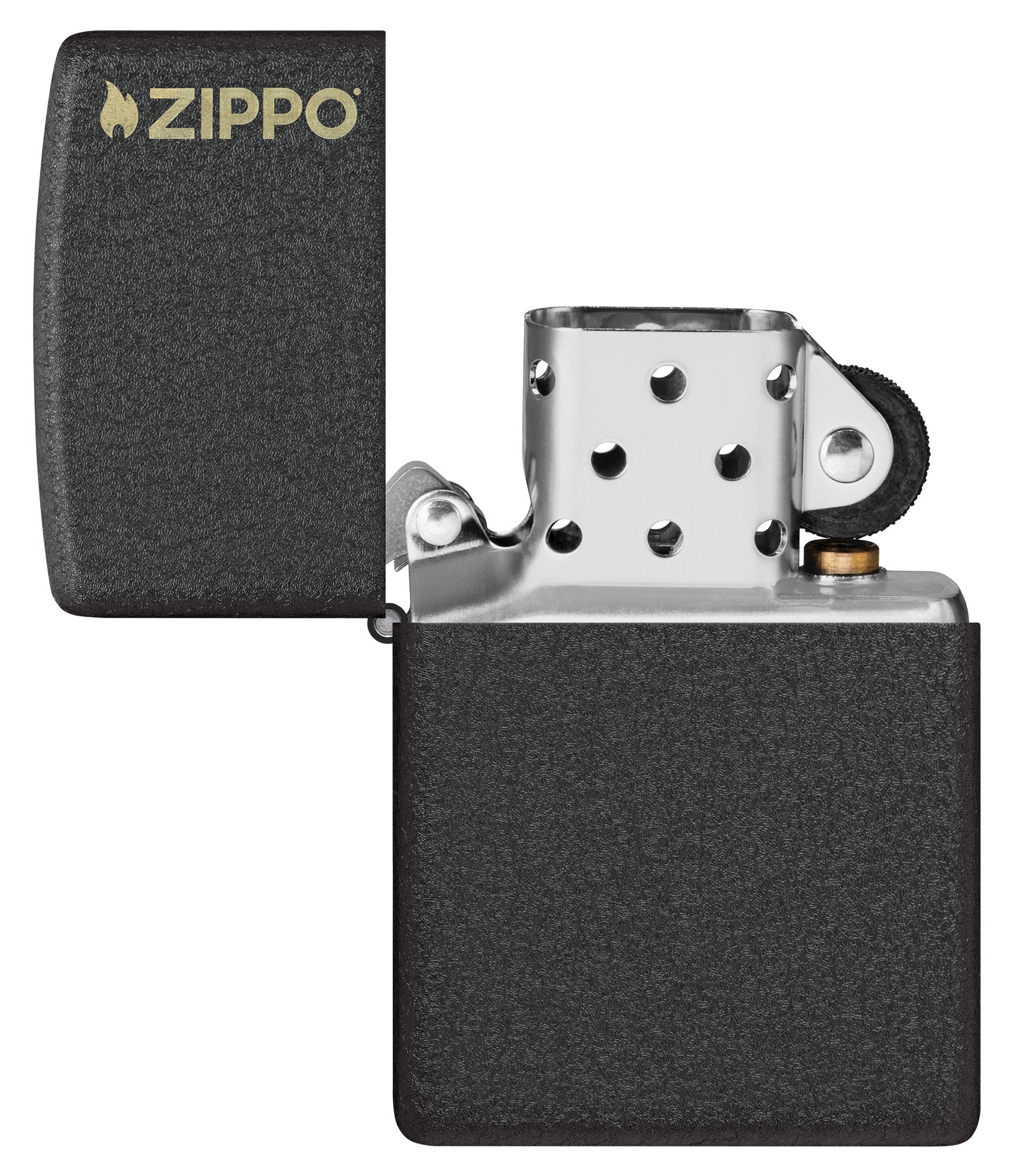Classic Black Crackle® Zippo Logo küçük görsel