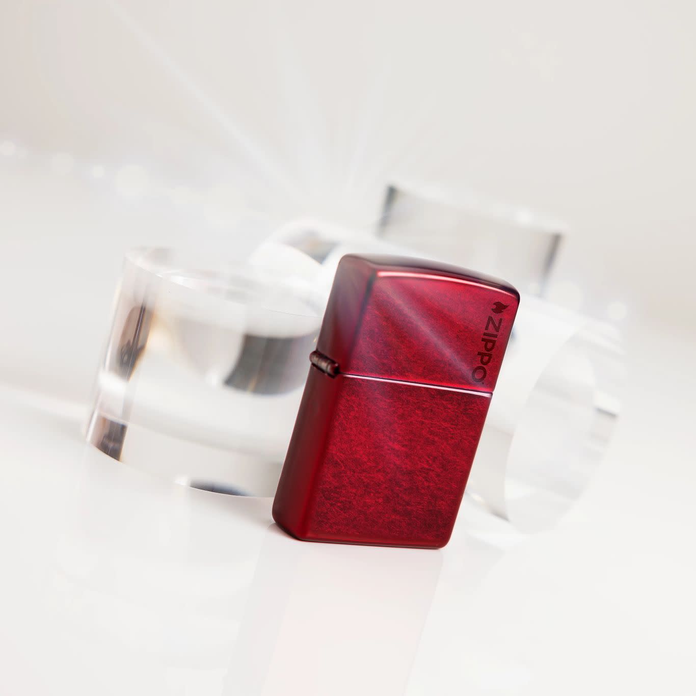 Classic Candy Apple Red Zippo Logo küçük görsel