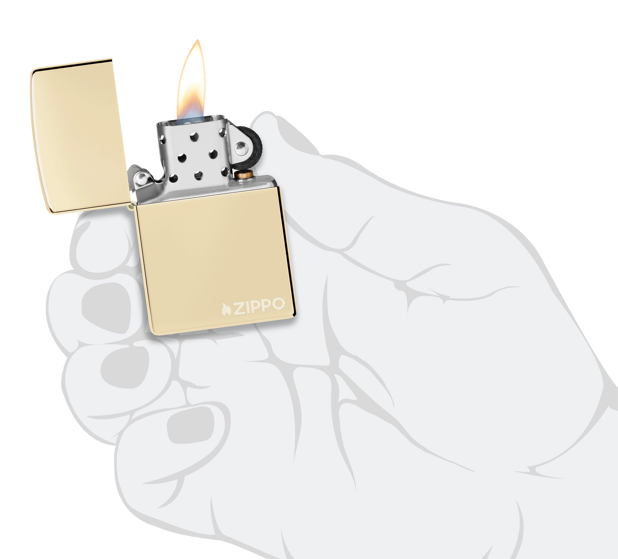 Classic Champagne Zippo Logo küçük görsel