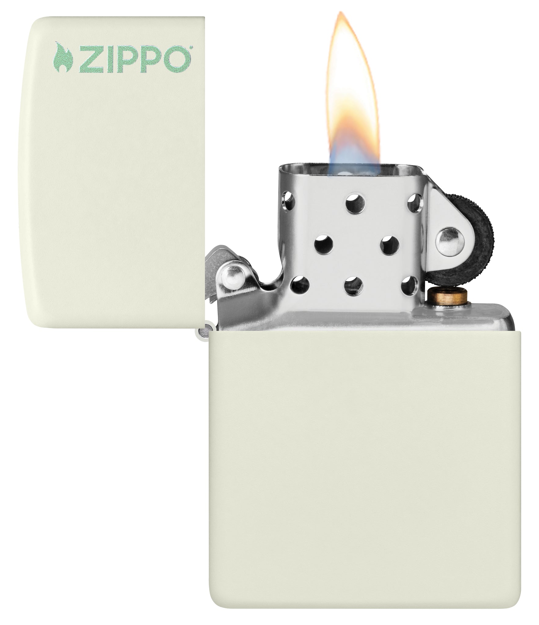 Classic Glow In The Dark Zippo Logo küçük görsel