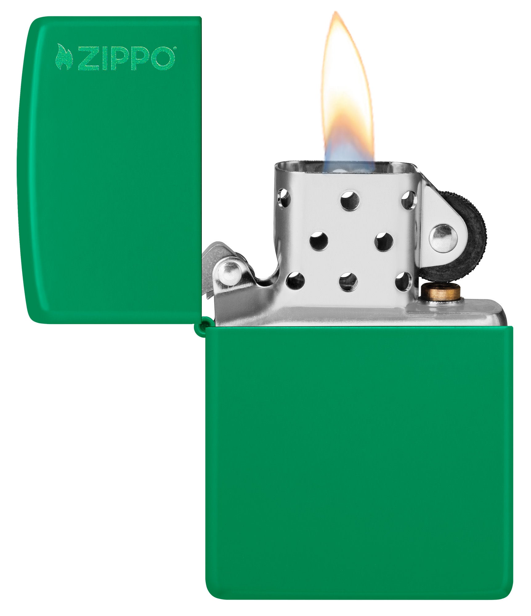 Classic Grass Green Matte Zippo Logo küçük görsel