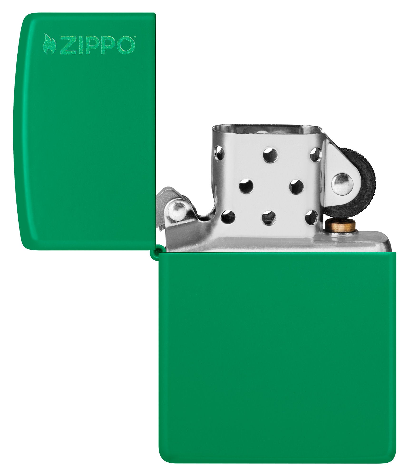 Classic Grass Green Matte Zippo Logo küçük görsel