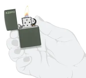 Classic Green Matte Zippo Logo küçük görsel