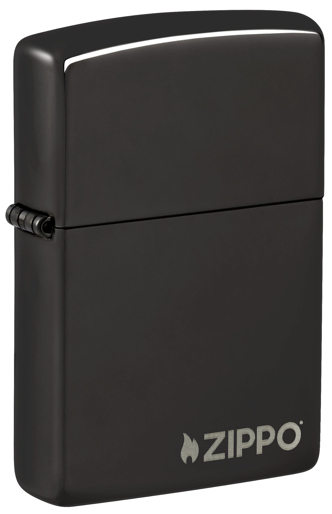 Classic High Polish Black Zippo Logo görseli