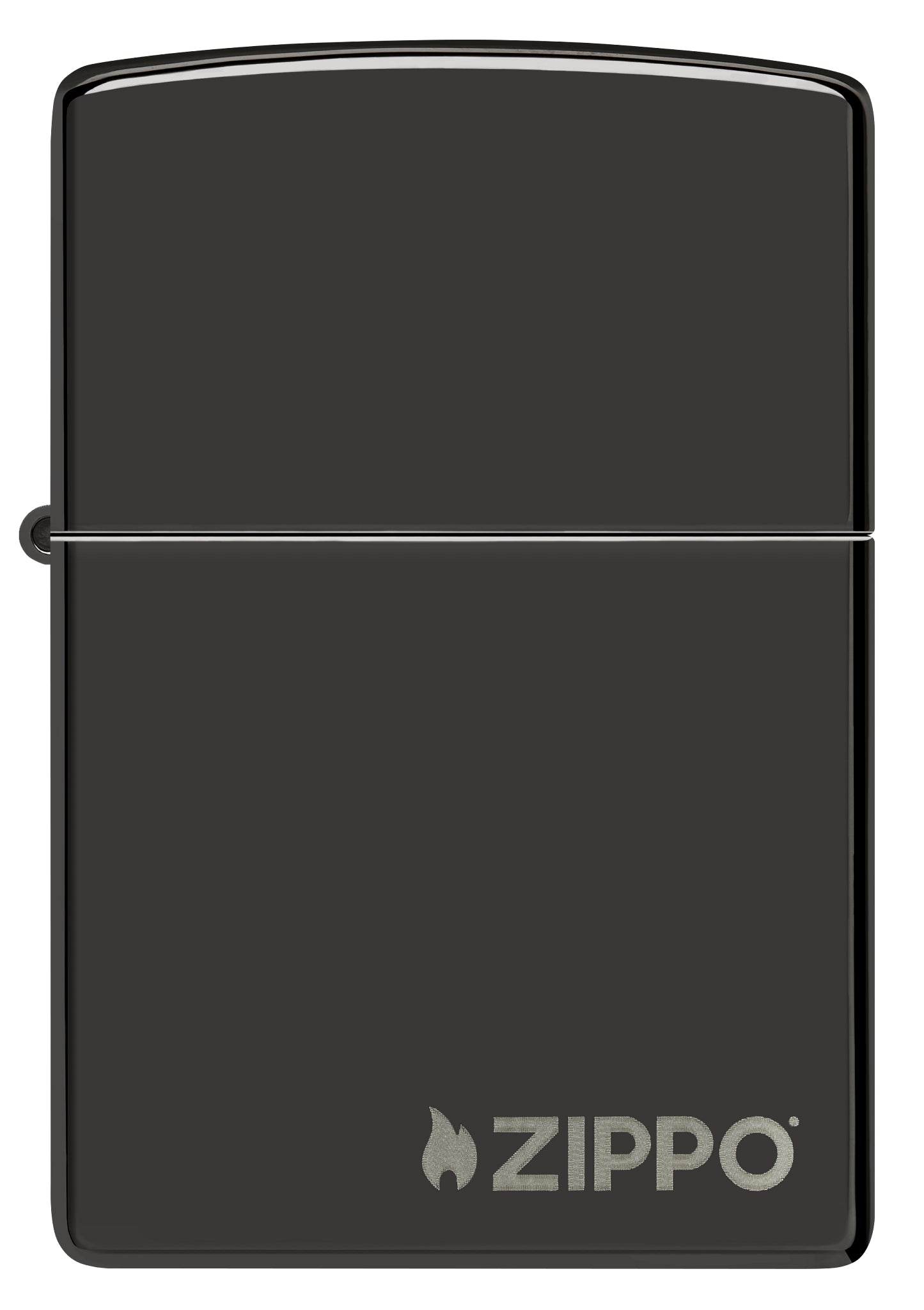 Classic High Polish Black Zippo Logo küçük görsel