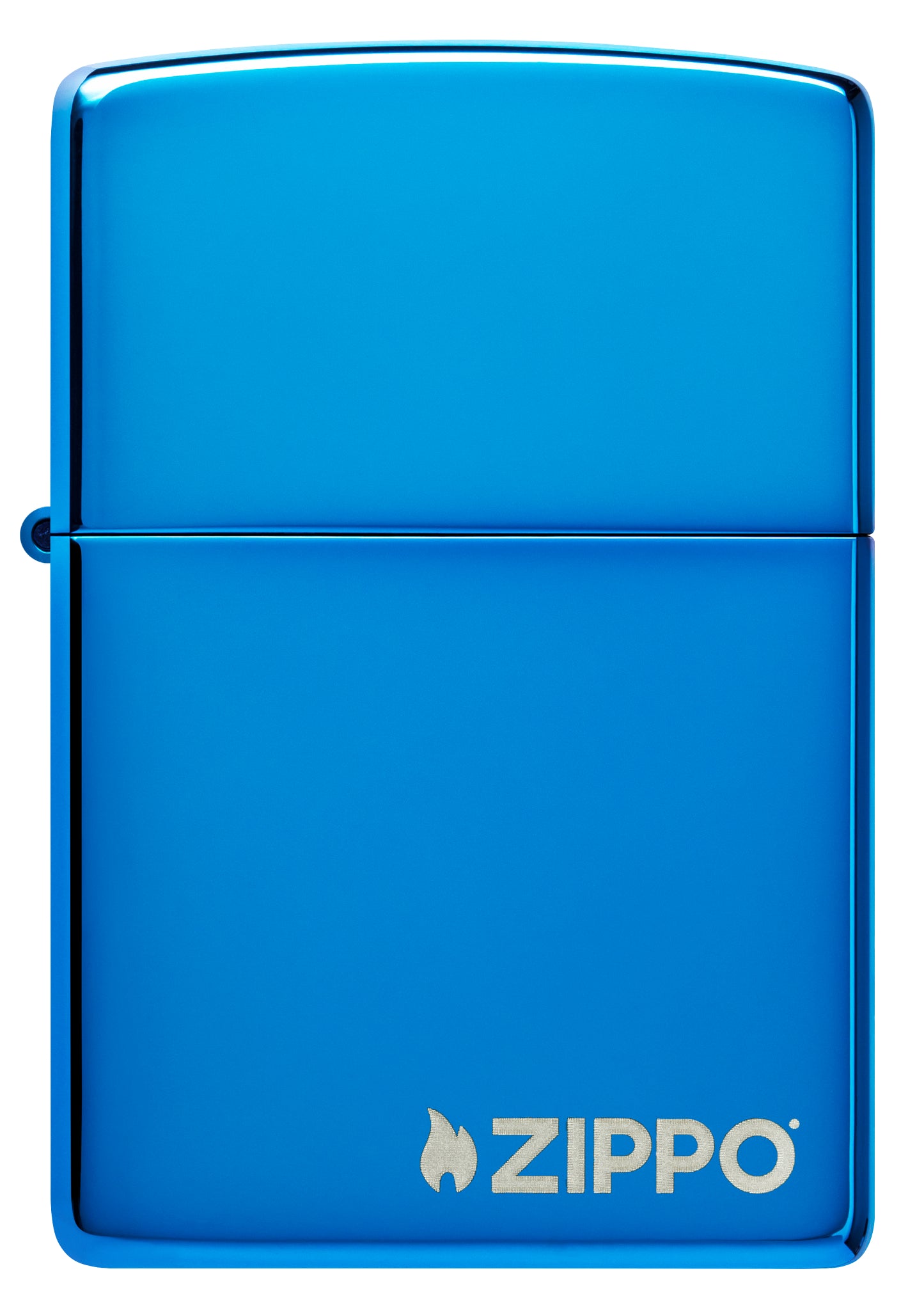 Classic High Polish Blue Zippo Logo küçük görsel