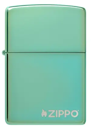 Classic High Polish Green Zippo Logo küçük görsel