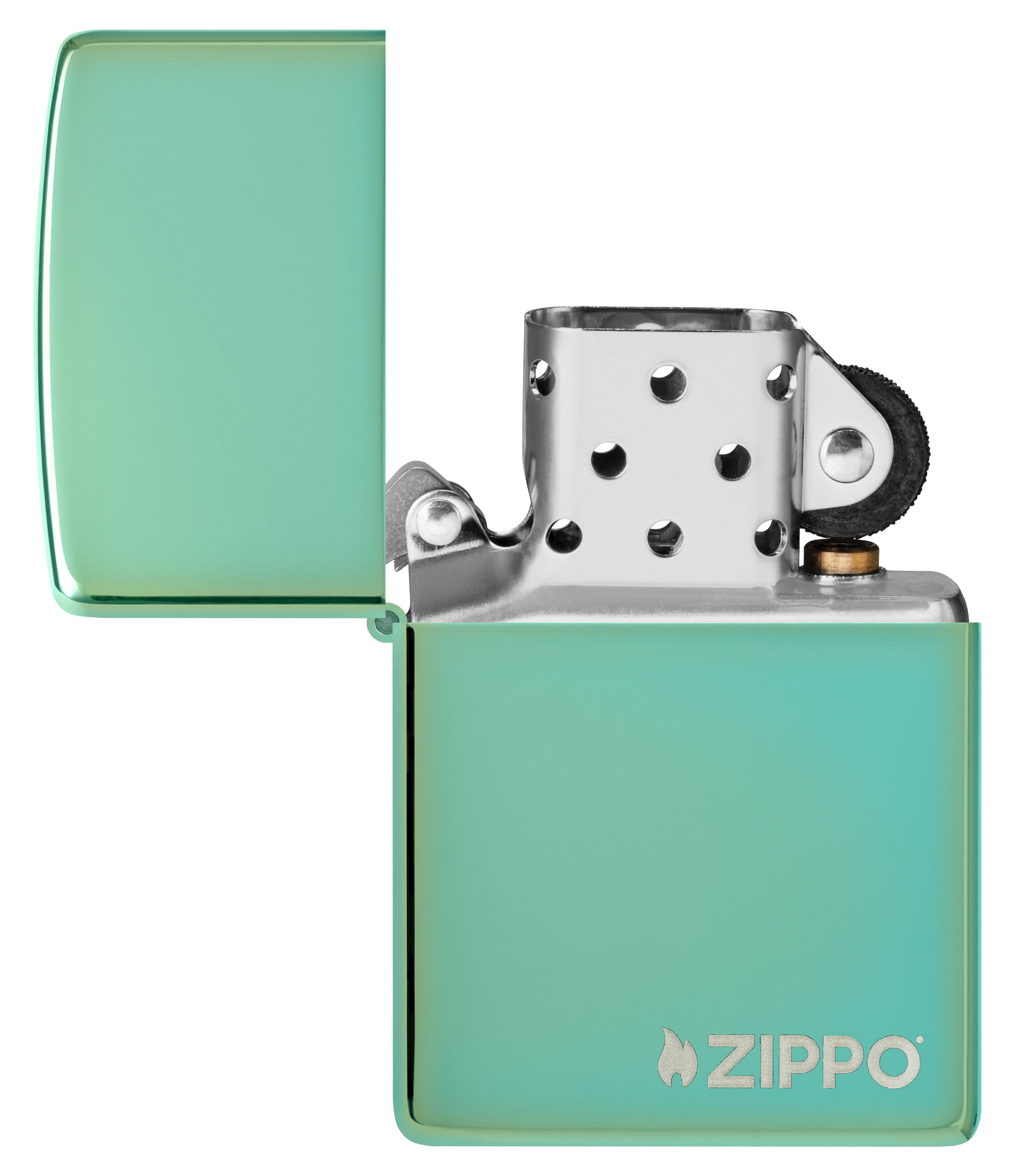 Classic High Polish Green Zippo Logo küçük görsel