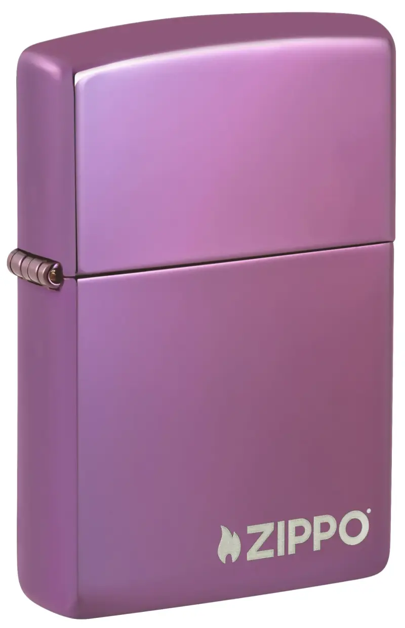 Classic High Polish Purple Zippo Logo görseli