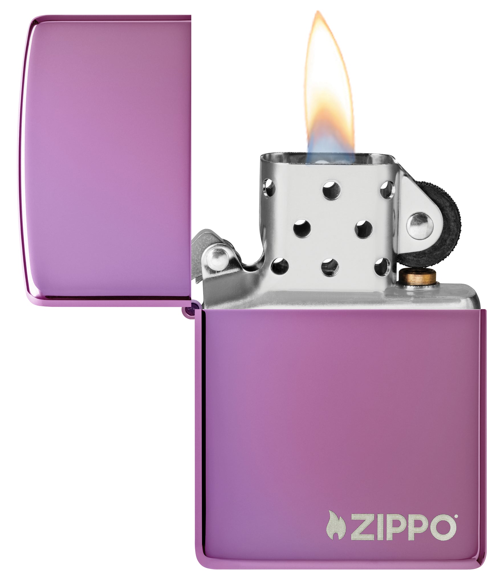 Classic High Polish Purple Zippo Logo küçük görsel
