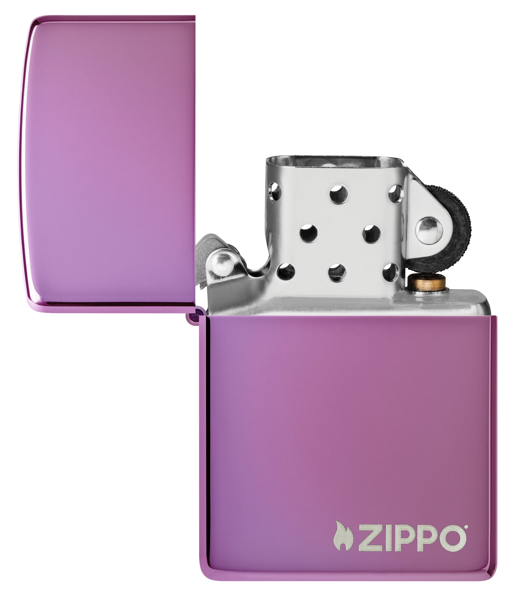 Classic High Polish Purple Zippo Logo küçük görsel