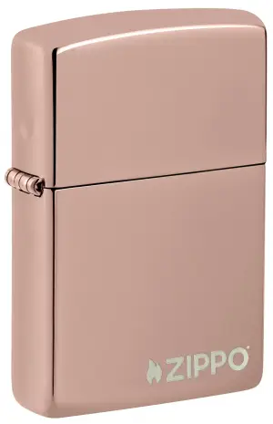 Classic High Polish Rose Gold Zippo Logo küçük görsel